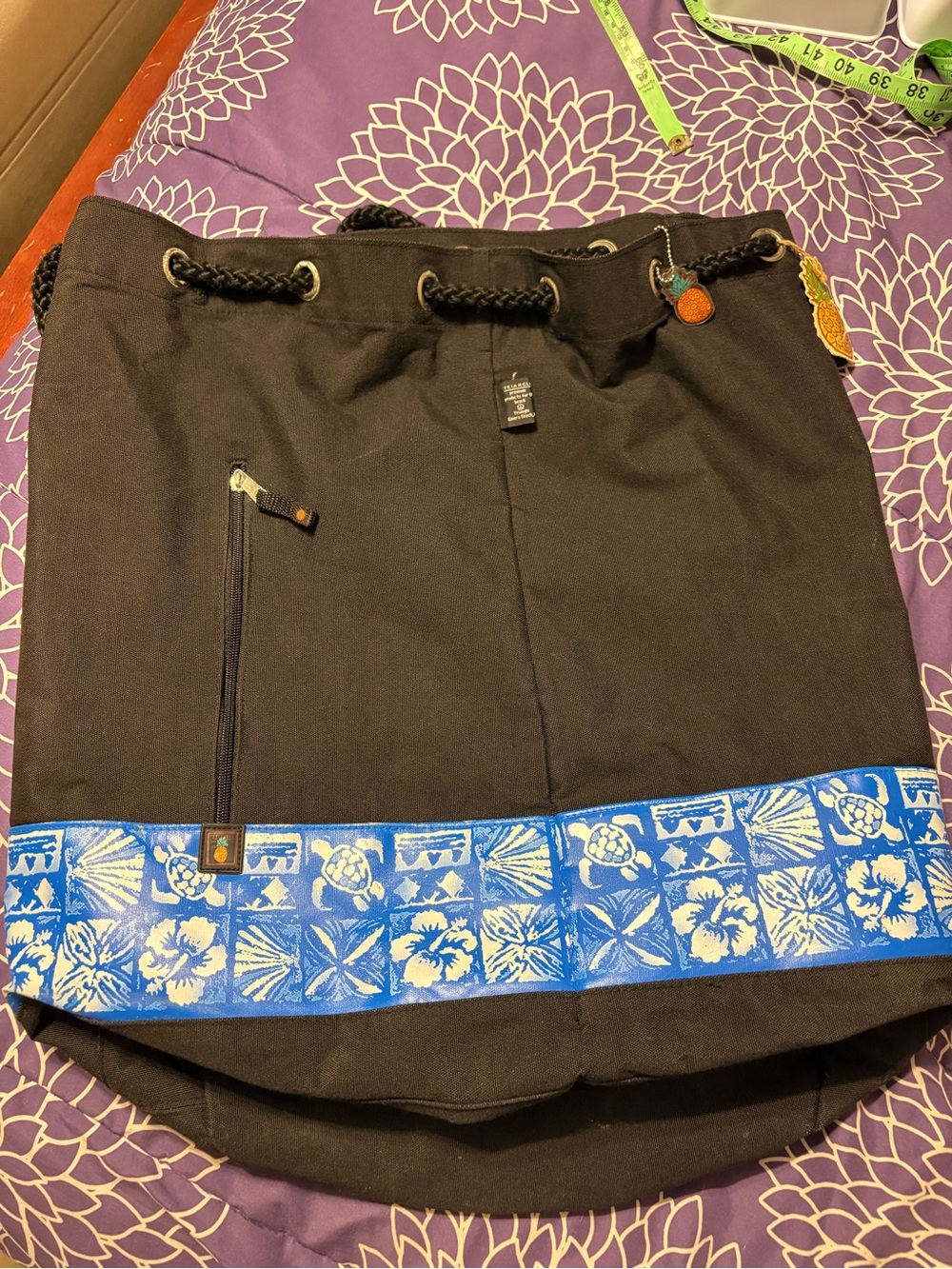 Large Triangle premier products canvas duffle bag